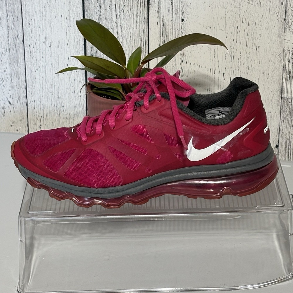 Nike Air Max + 2012 Women's  Size 9 Fire berry Pink  White Summit Sneaker
